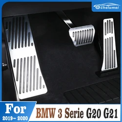 Couvercle de pédale de frein et d'accélérateur, intérieur de voiture en aluminium, pour BMW série 3 G20 G21 2019 2020 
