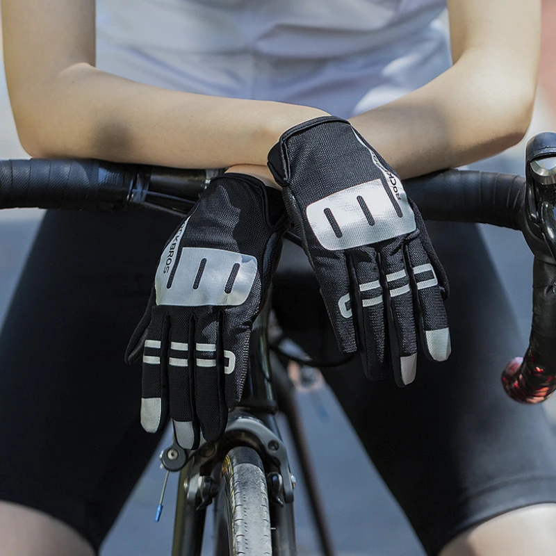 RockBros Gants de Cyclisme à Doigts complets avec Rembourrage pour