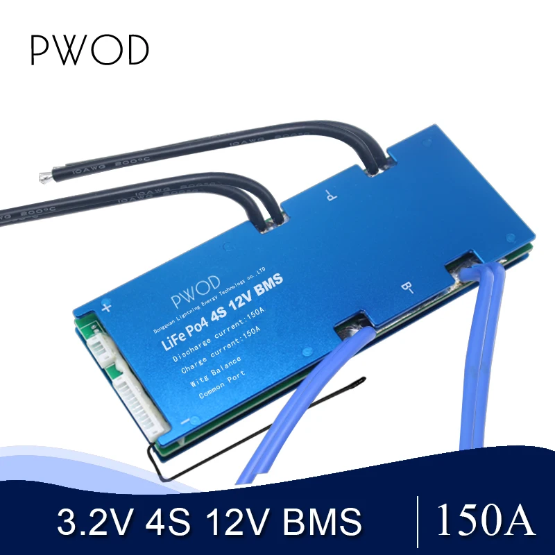 4S 12V BMS 3 2 V lifepo4 bms 150A 180A 200A для LiFePO4 литиевая батарея хранения энергии и солнечной