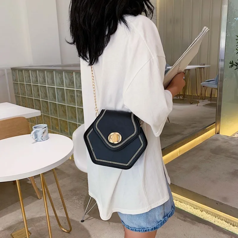 

Designer Bags Famous Brand Women Bags 2019 New Quality PU Leather Small Purses Contrast Color Shoulder Crossbody Bags For Women