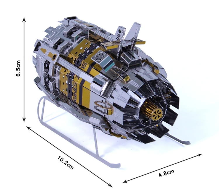 Microworld Модель 3D металлическая головоломка силовой двигатель модель DIY лазерная резка Модель-пазл подарок для взрослых и детей игрушки