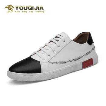 

2020 Men Casual Shoes Sneakers Soft Leather Shoes Brand Fashion Male White Shoes Loafers Breathable Skateboard Shoes