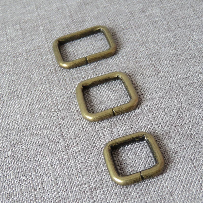 

20pcs 15mm 20mm 25mm metal hardware square buckle bag belt handbag strap clasp dog leash rope garment sewing DIY accessory