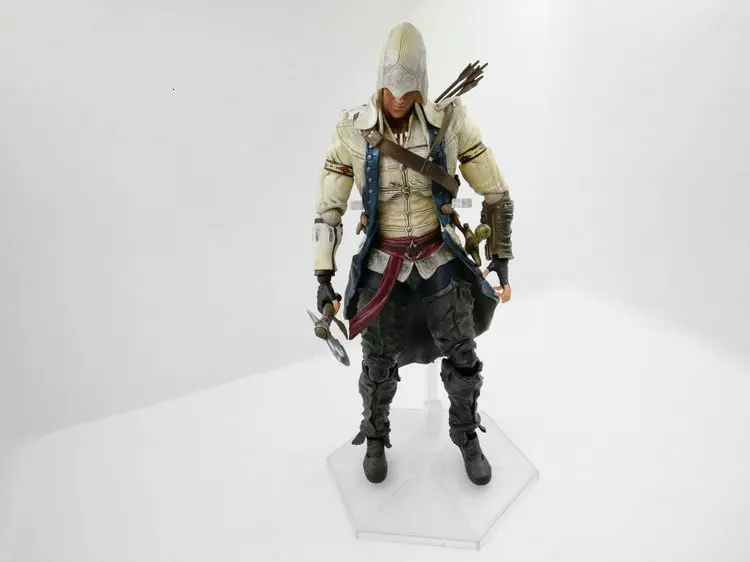 Фигурка Assassin Is Creed, PlayArts, Connor Kenway, подвижные игрушки, ПВХ, 27 см, модель, ПВХ, фильм, подарок, коллекционная кукла, Figma