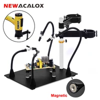 NEWACALOX Hot Air Gun Frame Soldering Iron Holder PCB Clip Soldering Station Heat Gun Stand Welding Tool 1