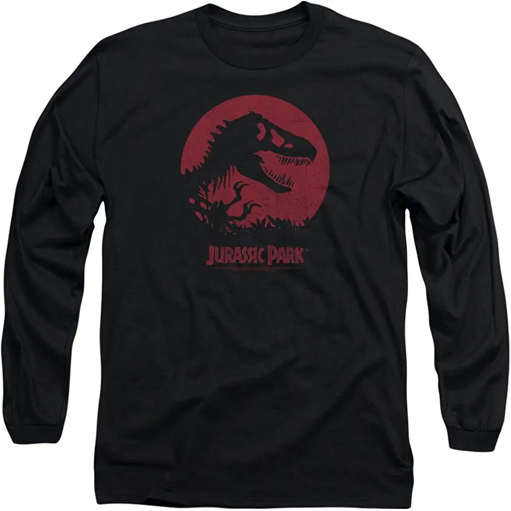TSDFC Park T-rex Sphere Men's Long Sleeve T-Shirt unisex men women t shirt |