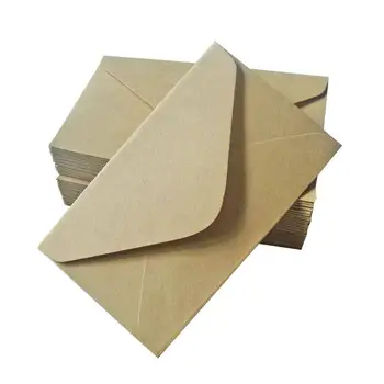 

40pcs Classic Import Kraft Paper Envelopes Kraft Paper Invitations Card Postcard Envelope for Writing Letters