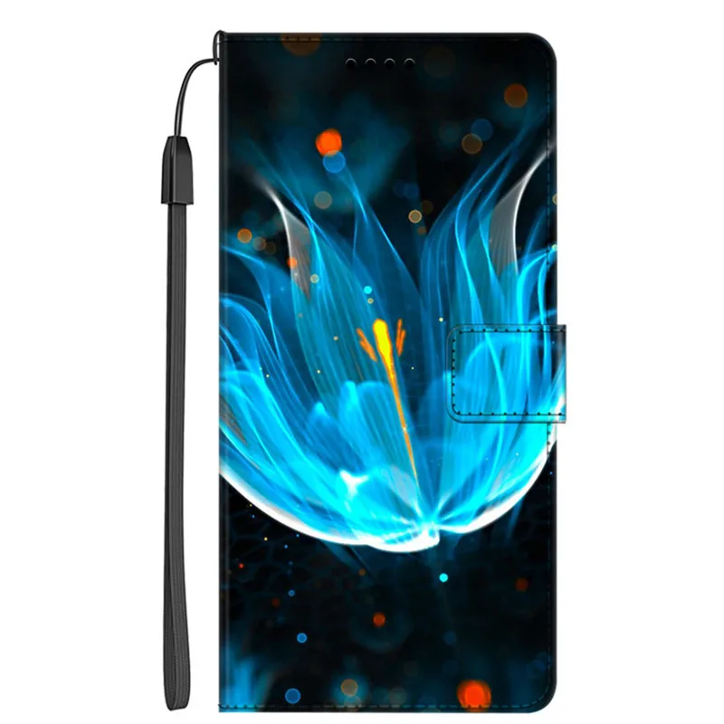 Leather Magnetic Book Cover Flip Wallet Case