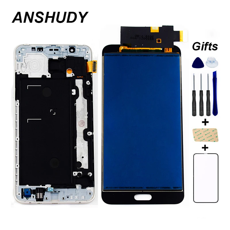 

J710 lcd display For Samsung Galaxy J7 2016 J710 lcd J710F J710M J710H J710FN LCD Display + Touch Screen Sensor Assembly Frame