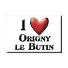 ORIGNY le BUTIN aimant lodestone RHÔNE ALPES (61) France frigo aimant SOUVENIR j'aime cadeau