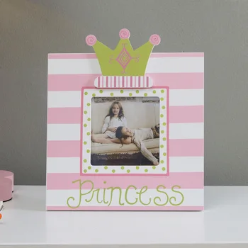 

Princess Prince Picture Frame Wood Pink Girl Boy Photo Frame Modern Home Decor Accesories Gifts Crafts