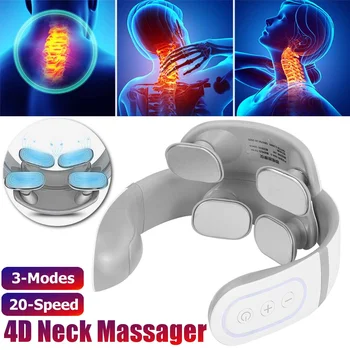 

Electric Neck Massager & Pulse Back 3 Modes Power Control Far Infrared Heating Pain Relief Tool Health Care Relaxation Machine