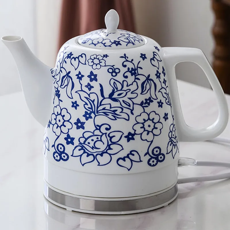 220V 1L Mini Electric Kettle Household Ceramic Portable Water Boiling Pot Auto-off Mini Multi Cooker 4