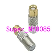Адаптер F ТВ мама к RP. SMA Мужской Джек RF разъем золото авто радио антенна