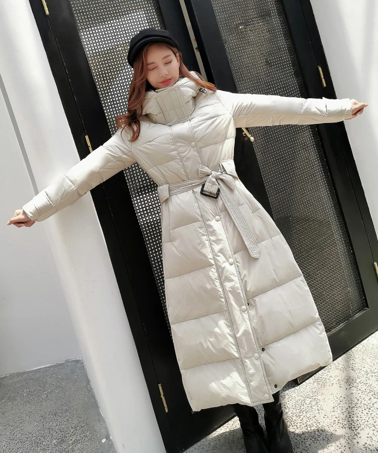 Heydress зимнее однотонное женское теплое пальто с капюшоном, Дамское плотное синее пуховое пальто большого размера, женское белое пуховое пальто