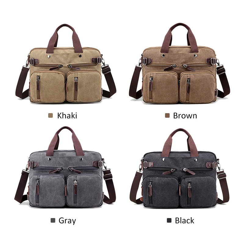 Male Travel Briefcase Messenger Shoulder Tote Suitcase Fashion Business Male Laptop Bags Men Canvas Bag Large Capacity Handbags