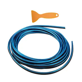 

5M Blue PVC Car Interior Moulding Trim Strip Auto Door Edge DIY Decor Filler Line