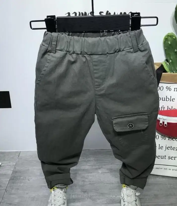 pants Комплект одежды для мальчиков, одежда для маленьких мальчиков 2-6 лет, осенние детские спортивные костюмы для мальчиков, пальто из искусственной кожи+ толстовка+ штаны, комплекты из 3 предметов - Цвет: pants