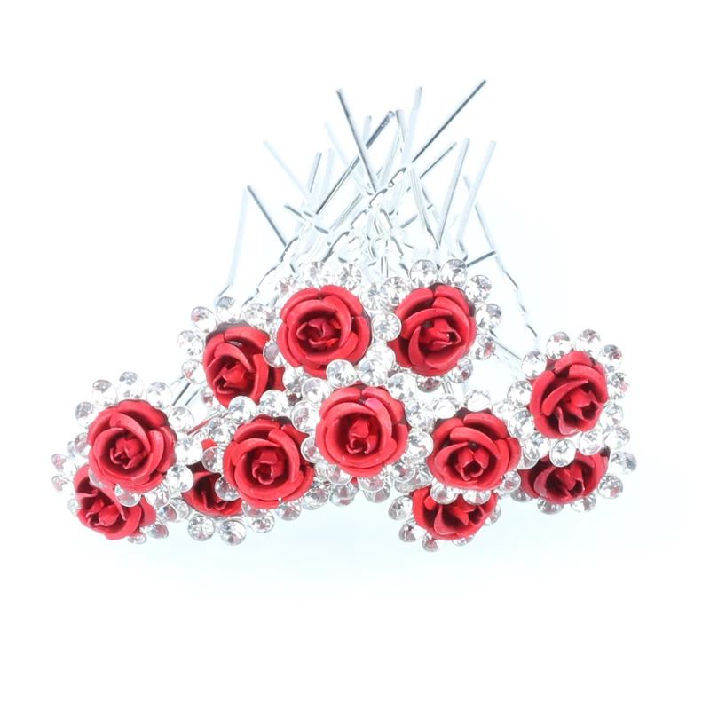 Роскошные заколки для волос для невесты, подружки невесты, хрустальные стразы, заколки для волос в виде цветка для женщин и девушек, украшения для волос, аксессуары для волос