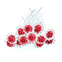 Роскошные заколки для волос для невесты, подружки невесты, хрустальные стразы, заколки для волос в виде цветка для женщин и девушек, украшения для волос, аксессуары для волос