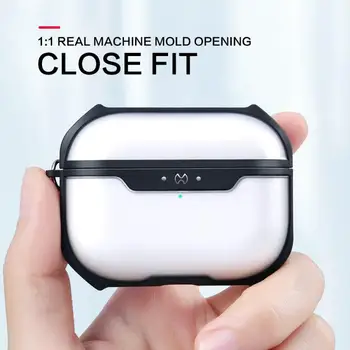 

High Quality For Apple AirPods Pro Case Wireless Bluetooth Earphone Case Origil Transparent Case Protective Dust Guard Cover