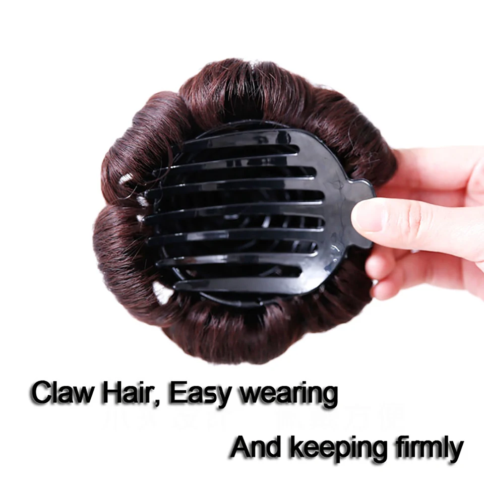 LiangMo аксессуары для волос, высокотемпературное волокно, синтетические кудрявые шиньоны, пучок волос для женщин, 9 цветов, роликовые клипсы, поддельные бу