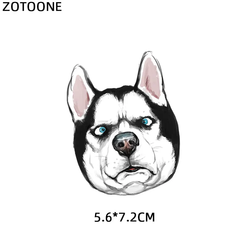 ZOTOONE с принтом животных собаки, кота, медведя, Переводные железные для Костюмы передачи тепла приложений DIY Футболка Аппликации, наклейки E - Цвет: ZT1349