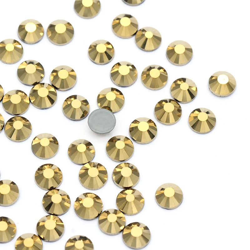 Стразы из розового золота с круглыми кристаллами SS3 Rivoli Strass Flatback Loose стразы s Glue On