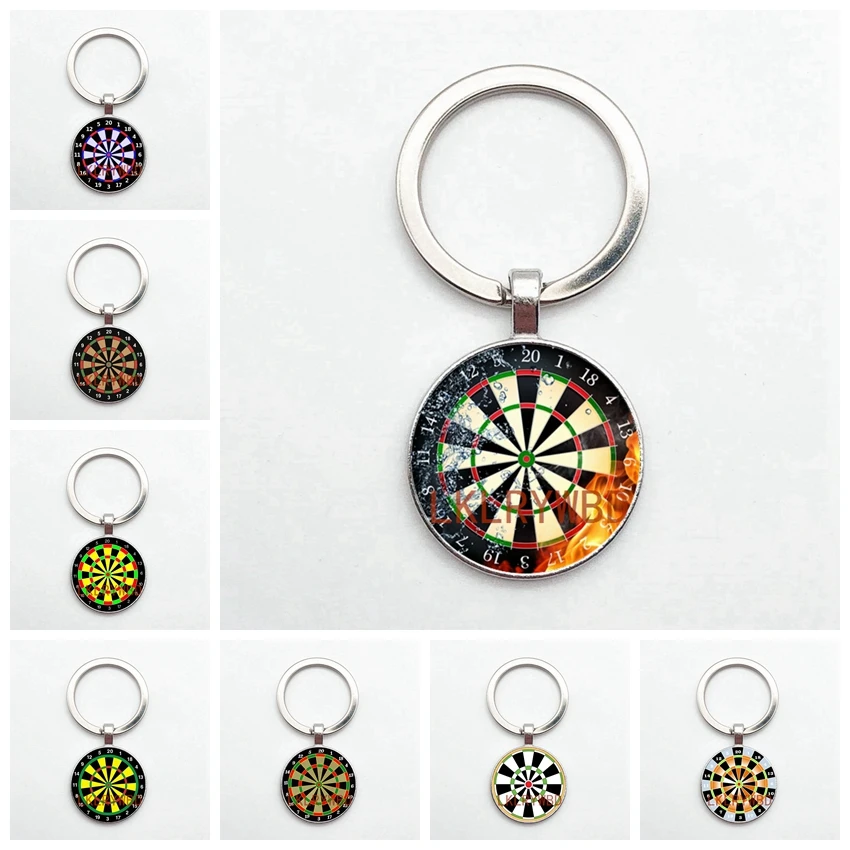 Fashion New Dart Target Pendant Keychain, Digital Target Keychain, Car