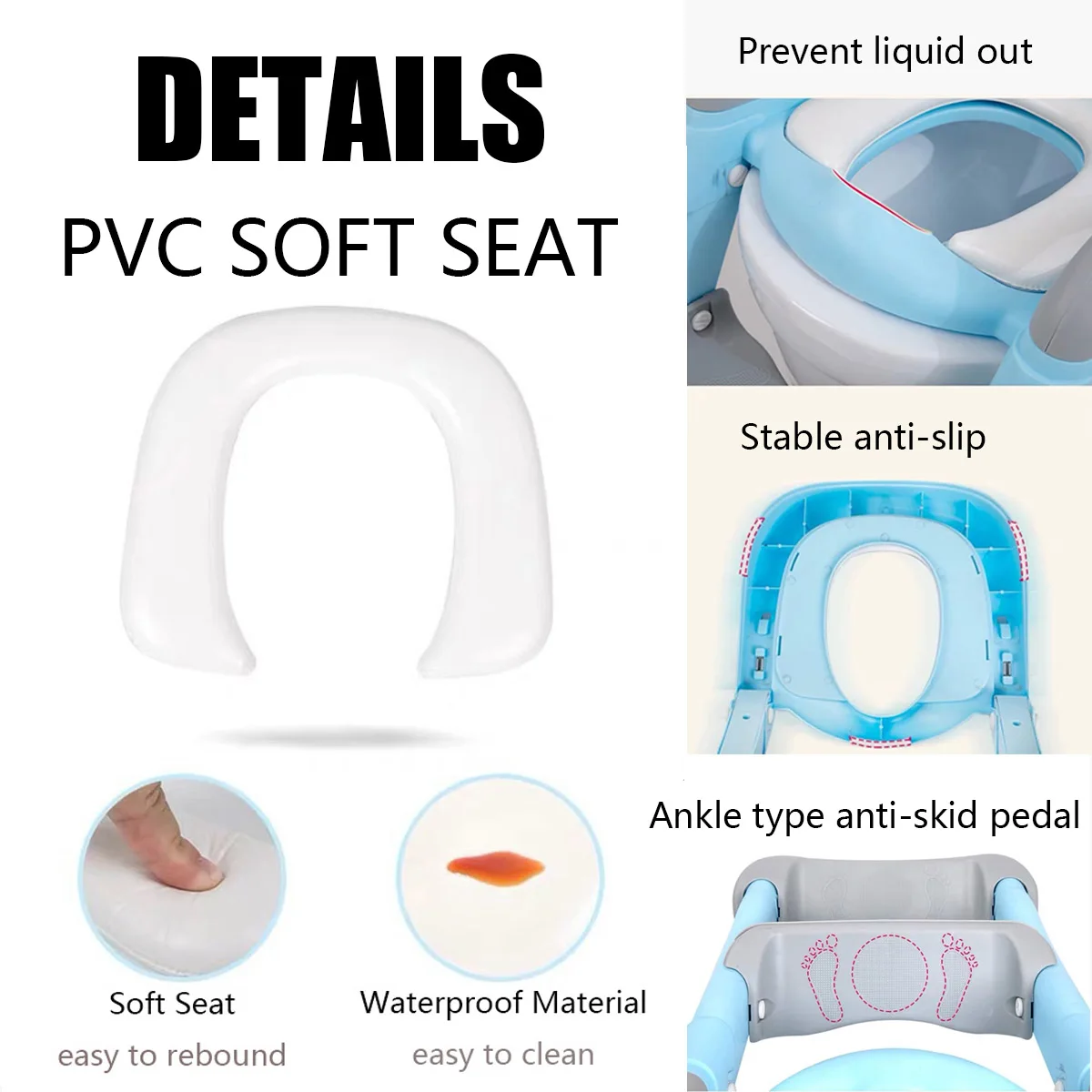 

Hot Folding Baby Potty Infant Kids Toilet Training Seat with Adjustable Ladder Portable Urinal Potty Training Seats for Children