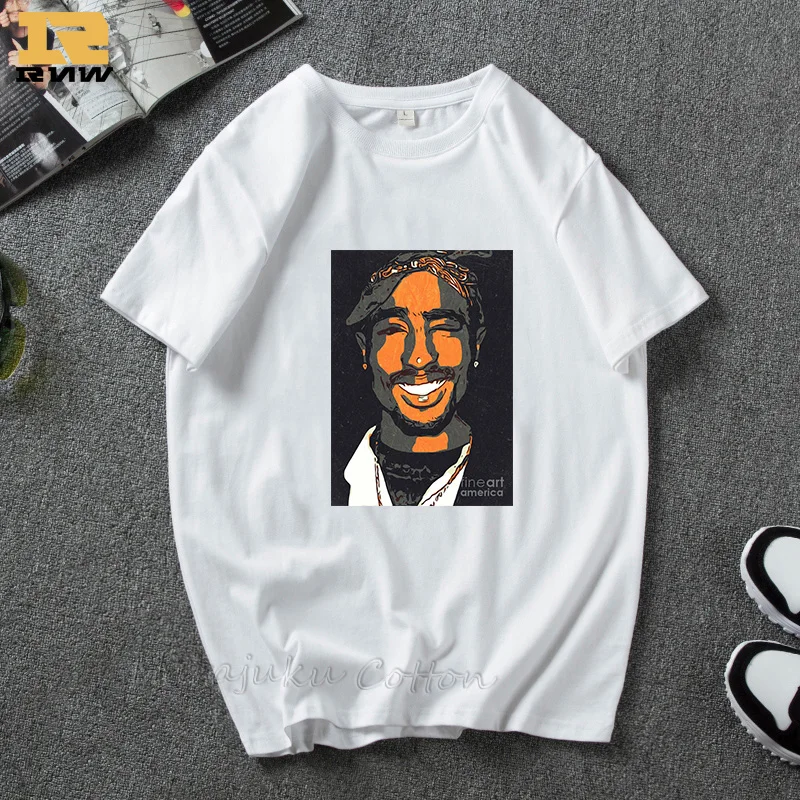 2Pac Tupac Amaru Shakur Makaveli Rapper Радужная футболка для женщин/мужчин Harajuku уличная футболка с эстетическим графическим принтом топы - Цвет: 7