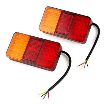 

2pcs 40LED Rear Lights brake light Brake Indicator Waterproof dust-proof Universal fit for DC 12V trailers trucks caravans lorry