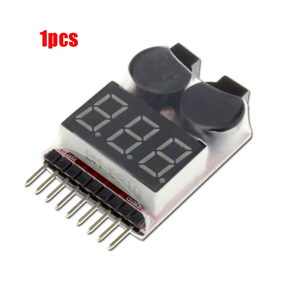Цифровой 2 в 1 низкий зуммер сигнализация 1S 8S Lipo Li on Fe RC измеритель напряжения