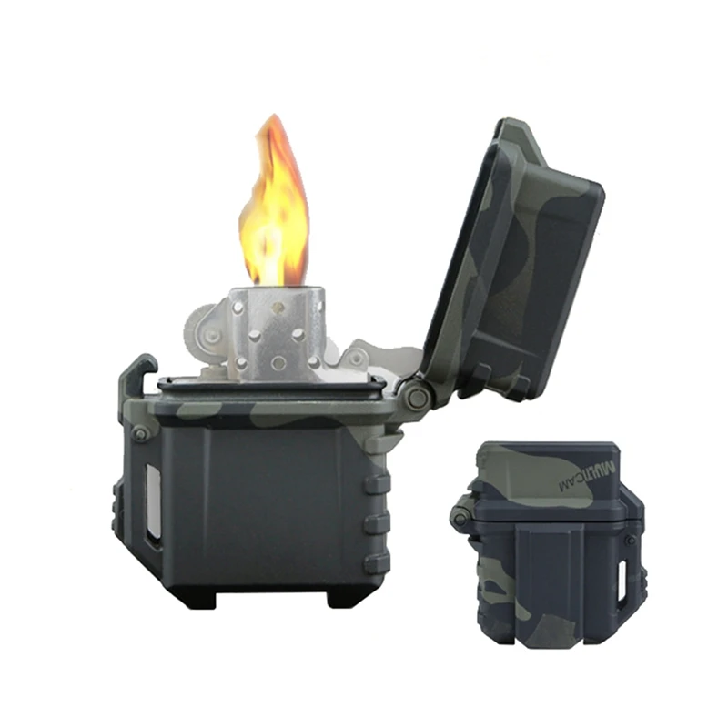 

AISPORT Tactical Lighter Storage Case Universal Portable Box Container Organizer Holder For Zippo Inner Tank