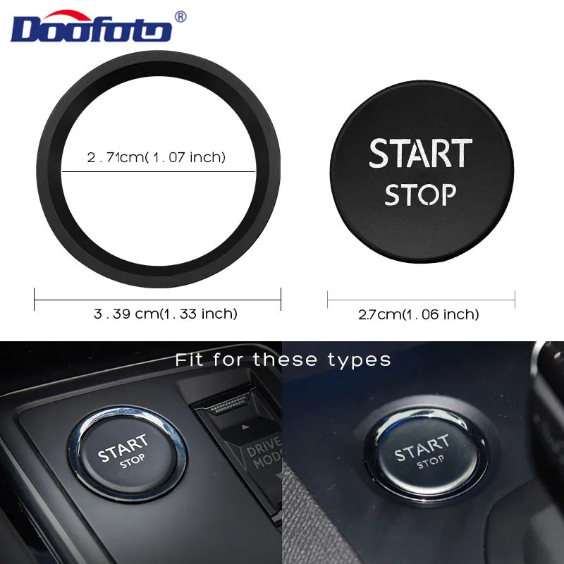 Car Engine Start Stop Ignition Push Cover Rings Case For Ford Peugeot 5008 3008 408 508l 2008 308 4008 car engine start button cover car engine start button car engine start button sticker car button repair stickers