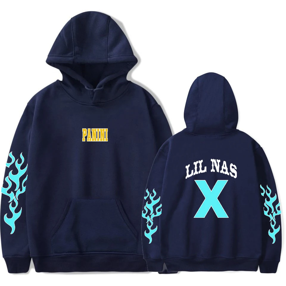 Sweater Hoodie Pria Sudadera Logo X Lil Nas X Hoodie Rapper Lil