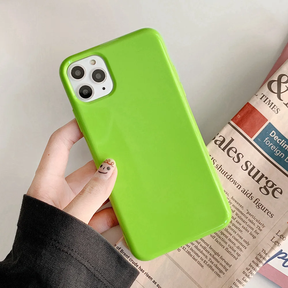 Candy Color Soft Silicone Jelly Phone Case for iPhone X XS XR 7 8 Plus Protective Glossy Back Cover for iPhone 13 11 12 Pro Max Candy Color Soft Silicone Jelly Phone Case for iPhone X XS XR 7 8 Plus Protective Glossy Back Cover for iPhone 13 11 12 Pro Max