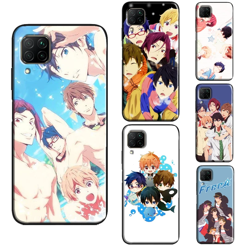 Бесплатный чехол для плавательного клуба Iwatobi Huawei P Smart 2019 2021 Nova 5T P20 P40 P30 Pro Mate 20 Lite
