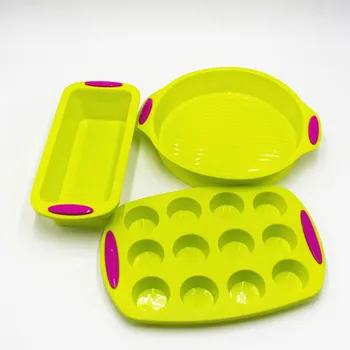 

3pcs Silicone Mold Cake Mold Baking Tools Cakes Mousse Mould Silicone Molds for 3D Crafts kitchen Baking Bakeware Cake Supplies