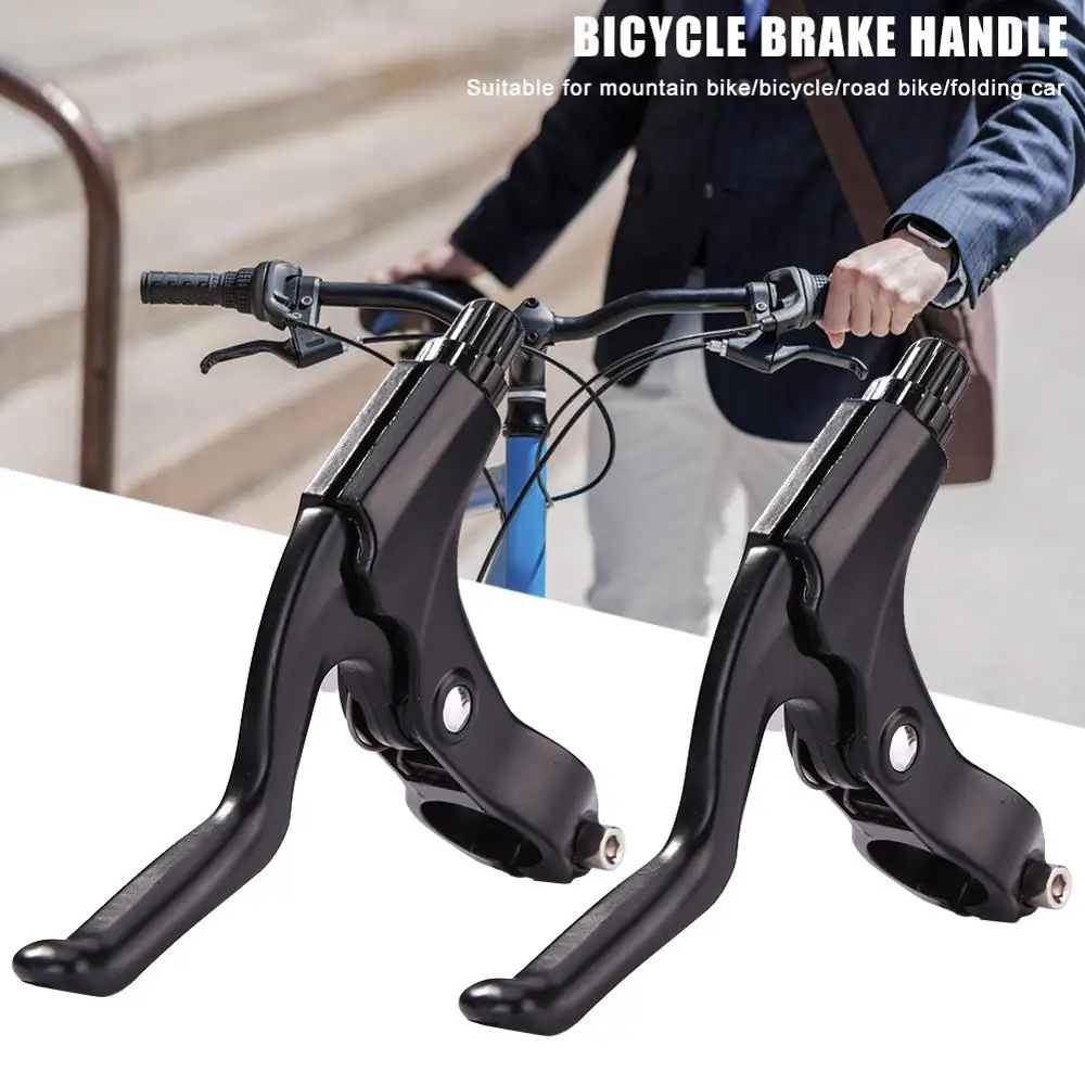 

1 Pair Aluminum Alloy MTB Bike Disc Brake Levers Bike Brake Handle Cranks V-brake Disc Brakes Lever Mountain Bike Road Bicycle