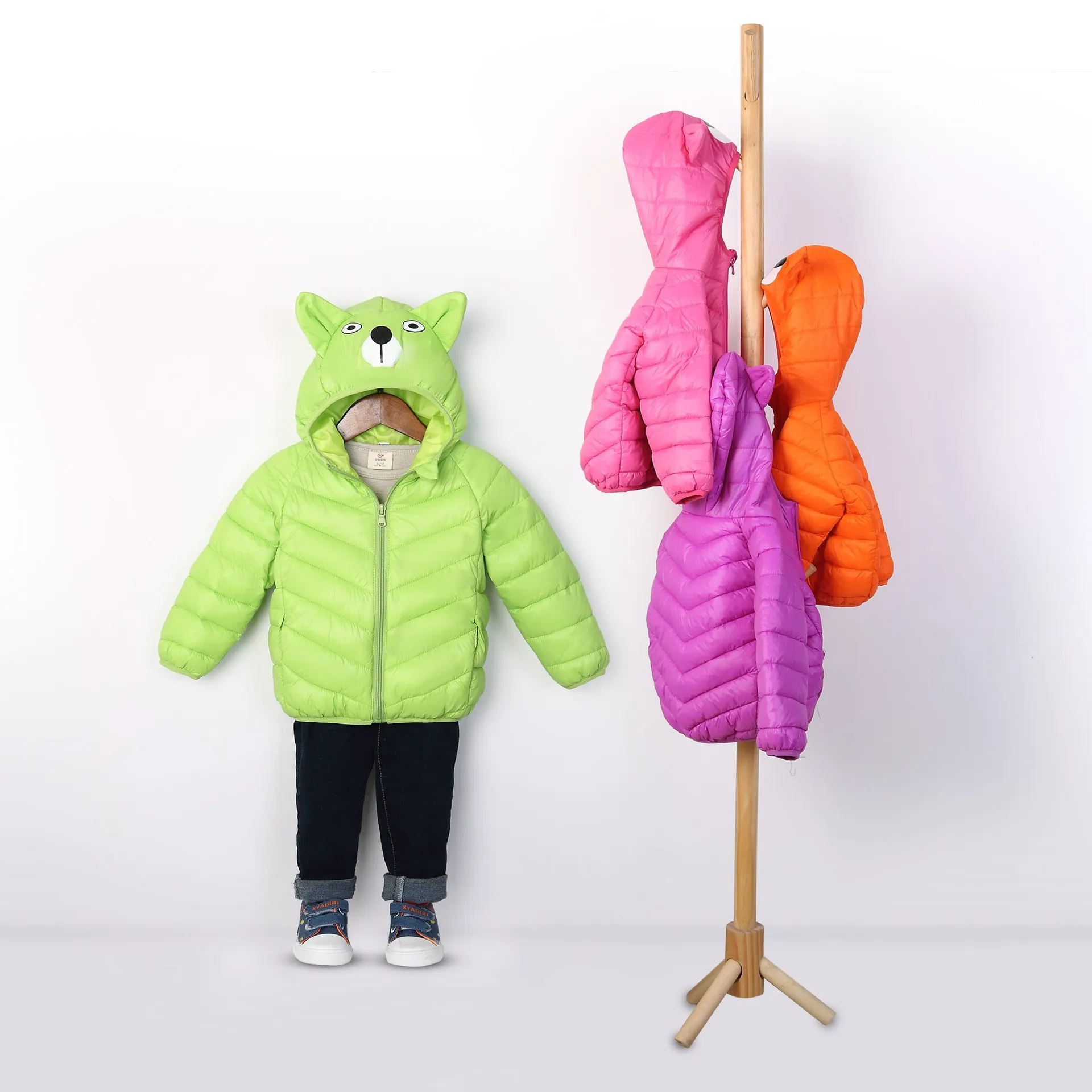 

2018 New Style Kids' Overcoat Cotton-padded Clothes Fall And Winter Clothes BOY'S Girls down Jacket Cotton-padded Clothes Childr