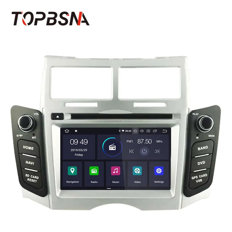 Top TOPBSNA Car DVD Player Android 9.0 For Toyota Yaris 2005-2011 GPS Navigation 2 Din Car Stereo Audio WIFI Headunit Radio RDS Auto 1 Top TOPBSNA Car DVD Player Android 9.0 For Toyota Yaris 2005-2011 GPS Navigation 2 Din Car Stereo Audio WIFI Headunit Radio RDS Auto 1