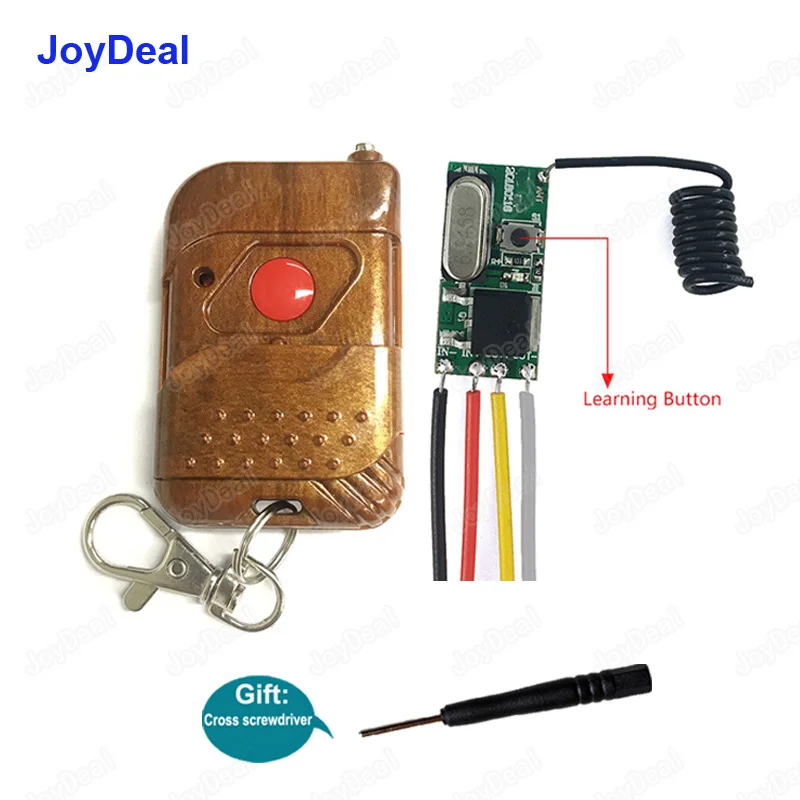 

433MHz DC 3.7v to 24v Mini Remote Control Switch 12V RF Relay 1CH Wireless Controller Receiver Transmitter On Off Small Switches