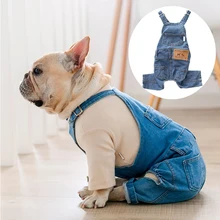 Французский одежда для бульдога для Одежда с принтом в виде собак Denim Собака Комбинезон для домашних питомцев, одежда для собак, одежда для домашних животных зимняя Чихуахуа Ковбойское пальто Французский одежда для бульдога для Одежда с принтом в виде собак Denim Собака Комбинезон для домашних питомцев, одежда для собак, одежда для домашних животных зимняя Чихуахуа Ковбойское пальто