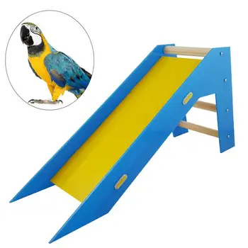 

1Pc Parrot Bird Slide Ladder Skill Trainng Educational Toy Wooden Bird Slide Ladder Smal Pet Trainng Accessories Bird Toy