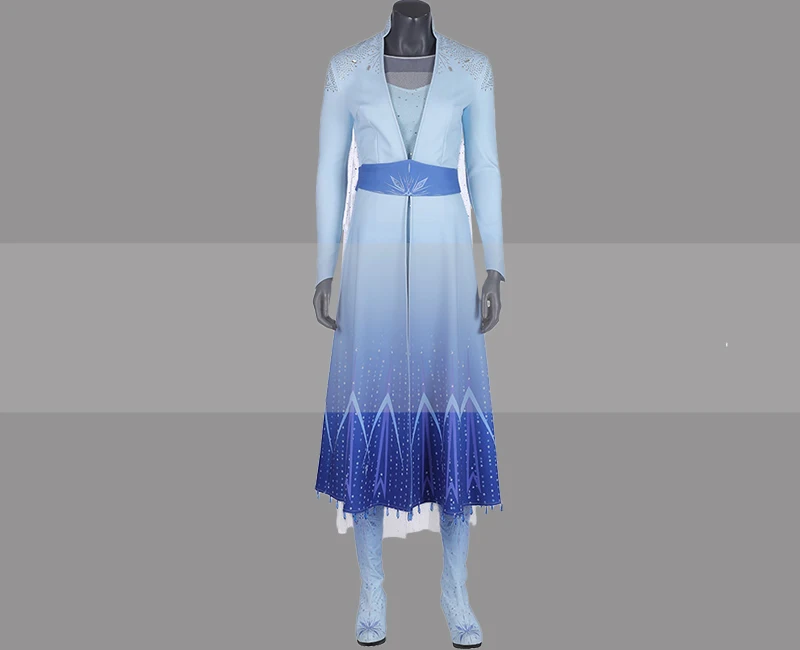 

Customize Frozen II Queen Elsa Cosplay Dress Costume Outfit