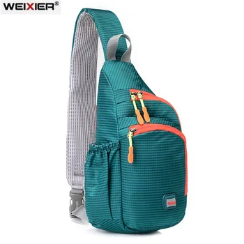 나일론 방수 Crossbody 가슴 가방 여성 슬링 스포츠 병 Bagpack 여성 다기능 미니 여행 가방 전화 키 가방