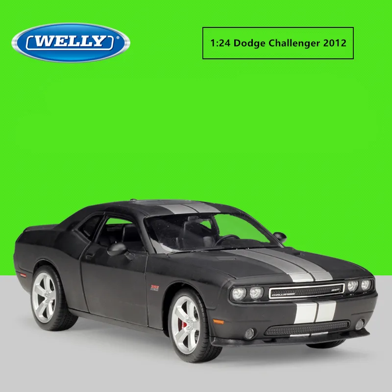 WELLY 1:24 Dodge Challenger SRT спортивный автомобиль моделирование сплав модель автомобиля ремесла украшение Коллекция игрушек инструменты подарок