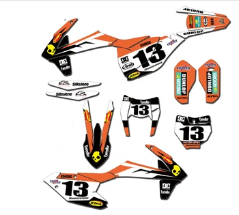 

Motocross Decals Stickers Kit for KTM EXC XC XCF 2020 SX SXF 2019-2020 125 150 250 350 450 Customized Team Graphic Fairing Decal