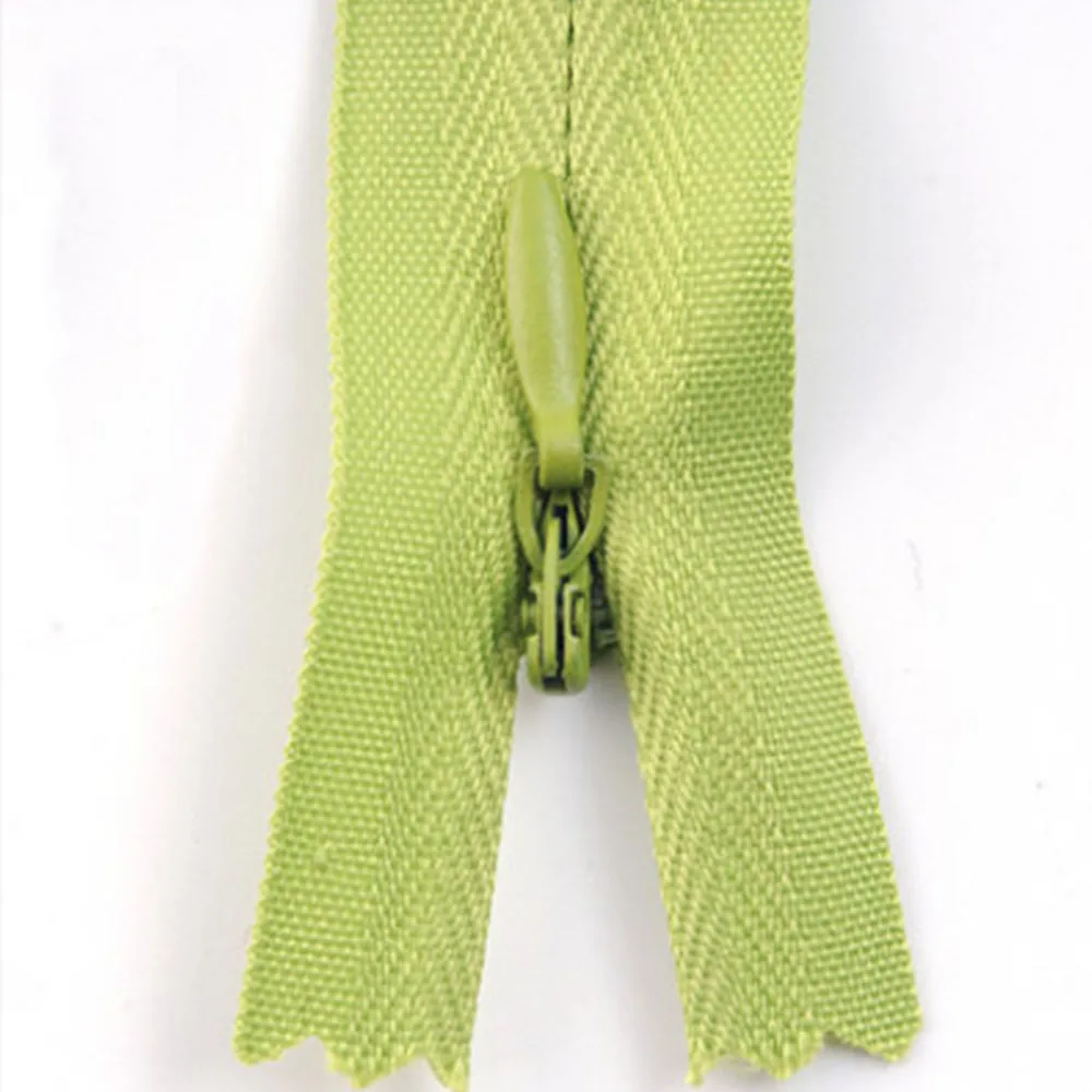 grass green 10 шт./пакет 28 см; большие размеры 35-40 см, 45 см 50 см 55 60 СМ № 3 Длинные невидимых застежек-молний DIY нейлон катушки молнии для шитья одежды аксессуар - Цвет: grass green